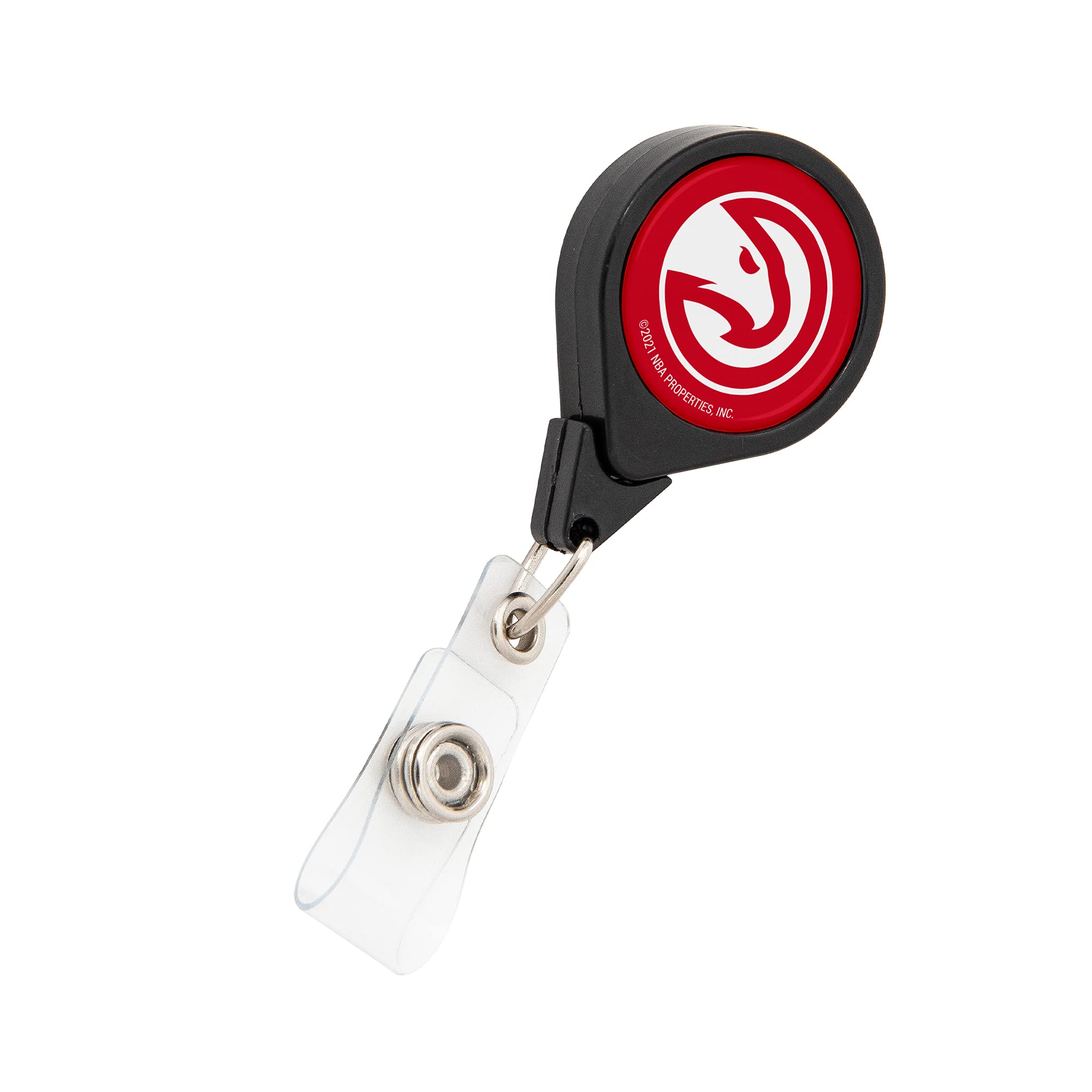 Atlanta Hawks NBA Retractable Badge Holder - Desert Cactus Design with Ticket Clip for Lanyard | ID Card Reel for Work, School & Office Access | Perfect for Fans, Employees & Students