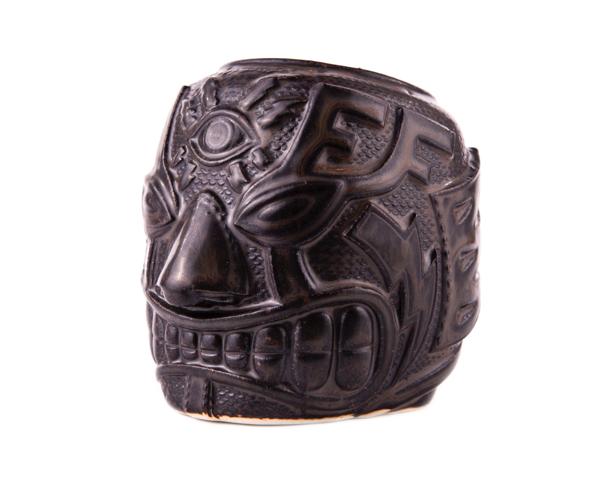 El Ojo Fantastico Tiki Mug - Reclusa Parda Variant | Handcrafted Ceramic Tiki Cup for Tropical Cocktails, Home Bar Decor & Themed Parties