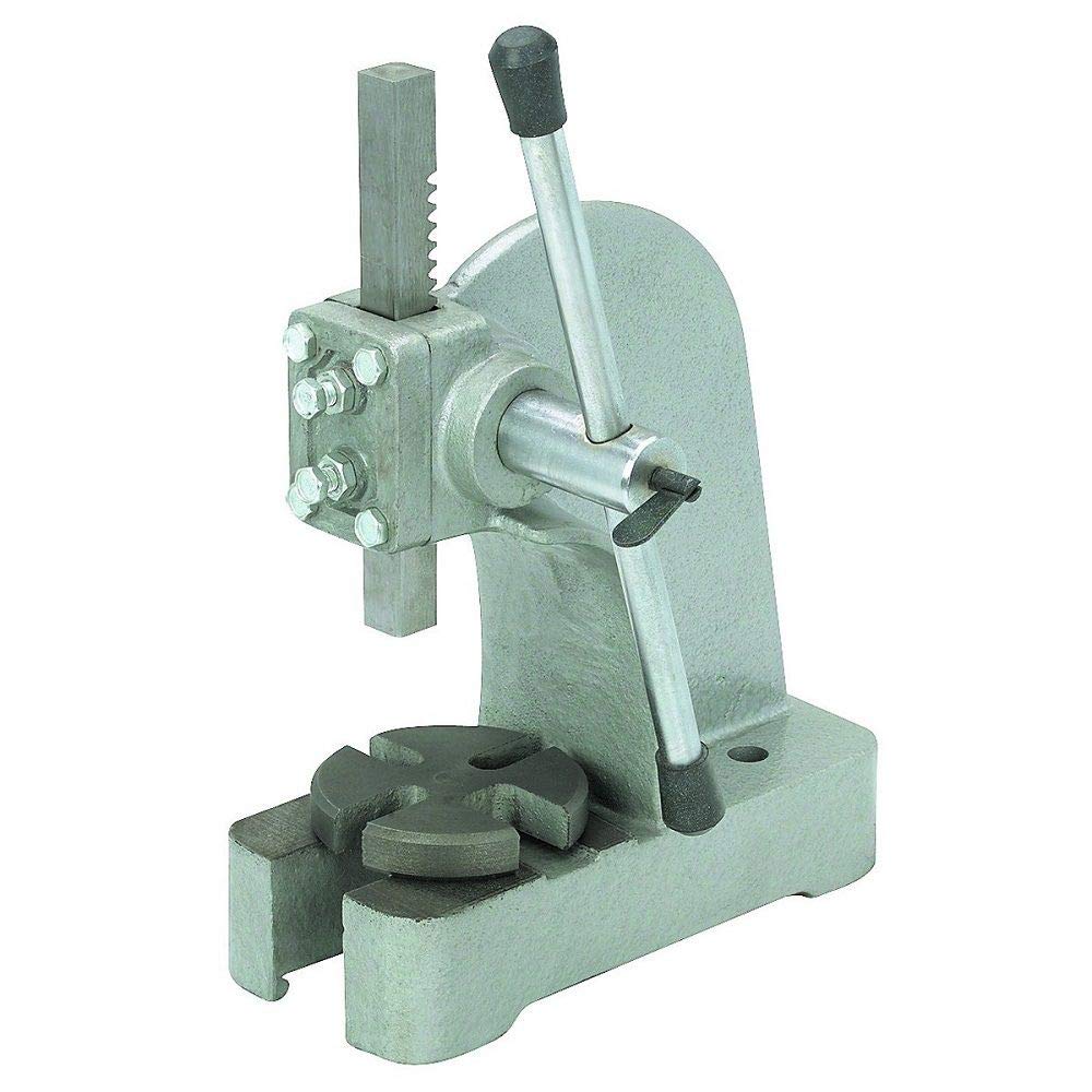 1 Ton Heavy Duty Arbor Press with Lever Handle - Bench Mountable for Bearings, U-Joints & Pins Assembly | Perfect for Metalworking, Automotive Repair & DIY Projects