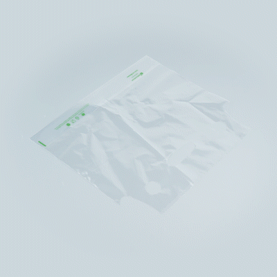 Eco-Friendly Clear Plastic Drink Carrier Bag - Holds 2 Cups, Biodegradable & Durable (12.5