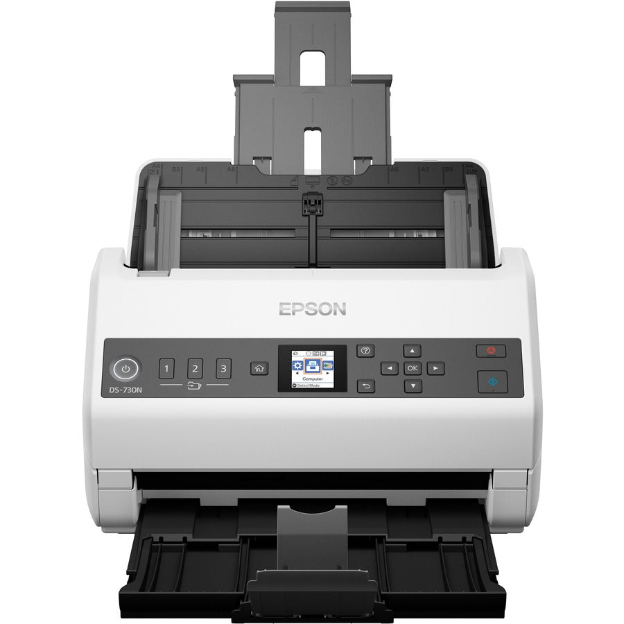 Epson DS 730N High-Speed Document Scanner - Fast Sheetfed Scanning for Office & Home Use | Perfect for Digitizing Receipts, Contracts & Business Documents