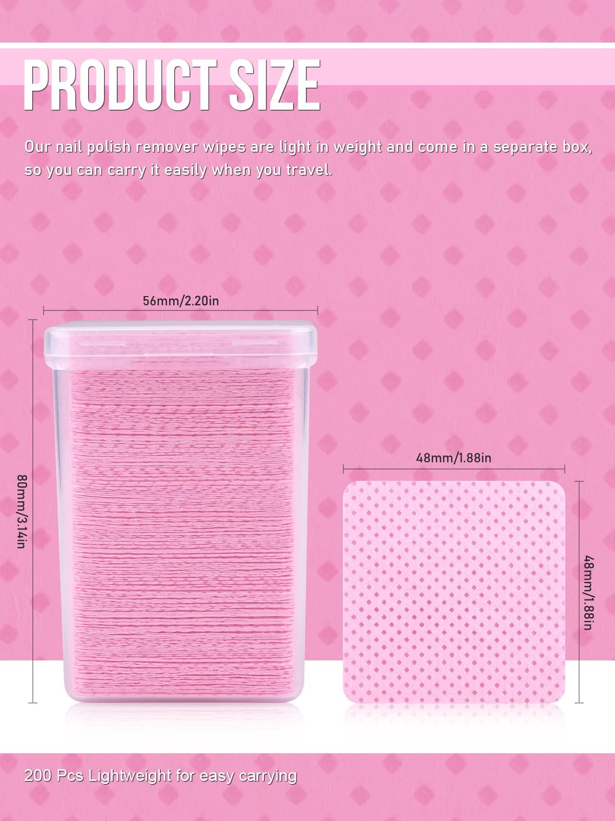 800 PCS Lint-Free Nail Wipes & Eyelash Extension Glue Remover Pads - Hypoallergenic Adhesive Cleaning Wipes for Lash Extensions, Nail Polish Removal & Beauty Salon Supplies (Pink) - Perfect for Professional Lash Technicians & DIY Home Use