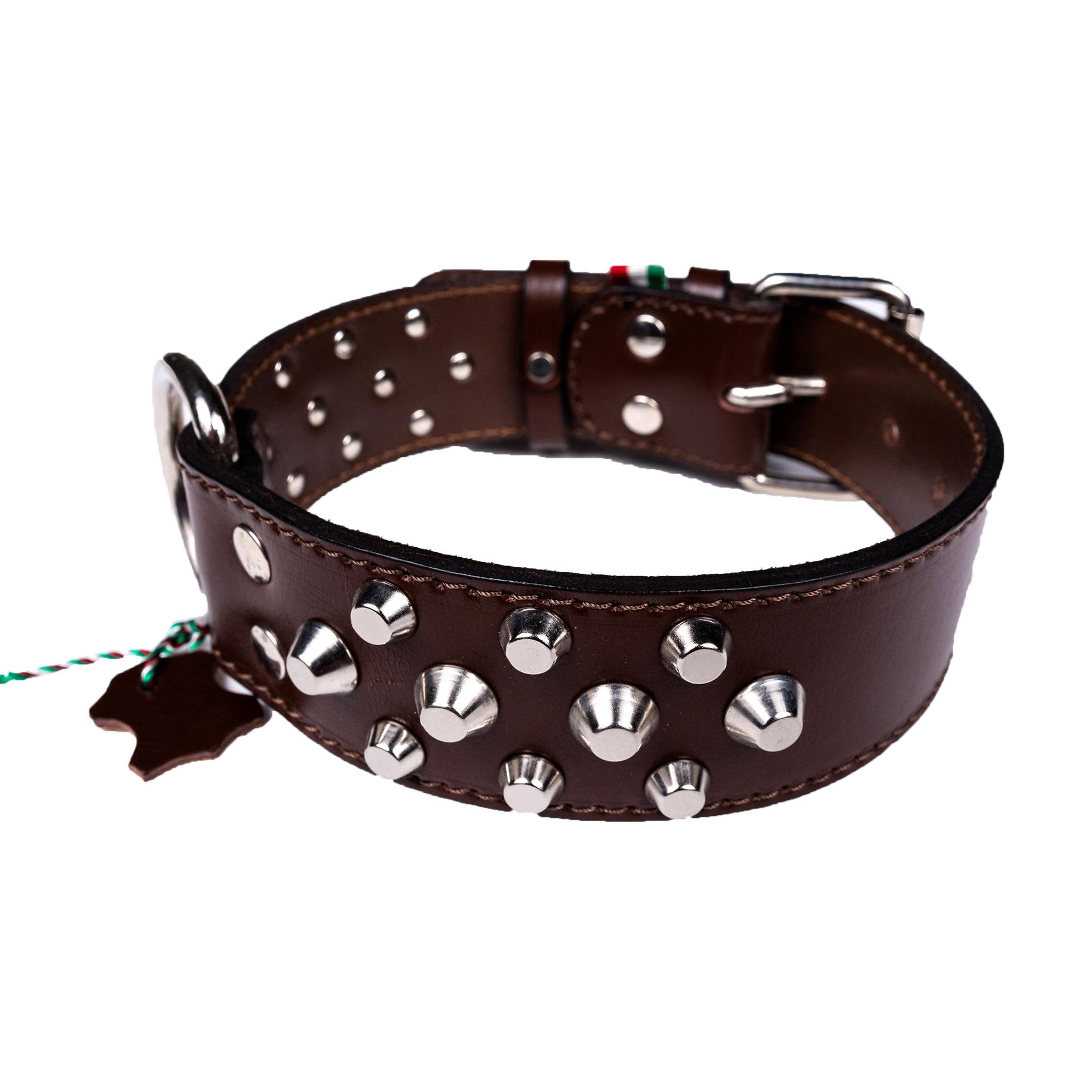 European Mastiff Studded Dog Collar - Heavy Duty Spiked Leather Collar for Large Breed Dogs - Perfect for Training, Walking & Protection