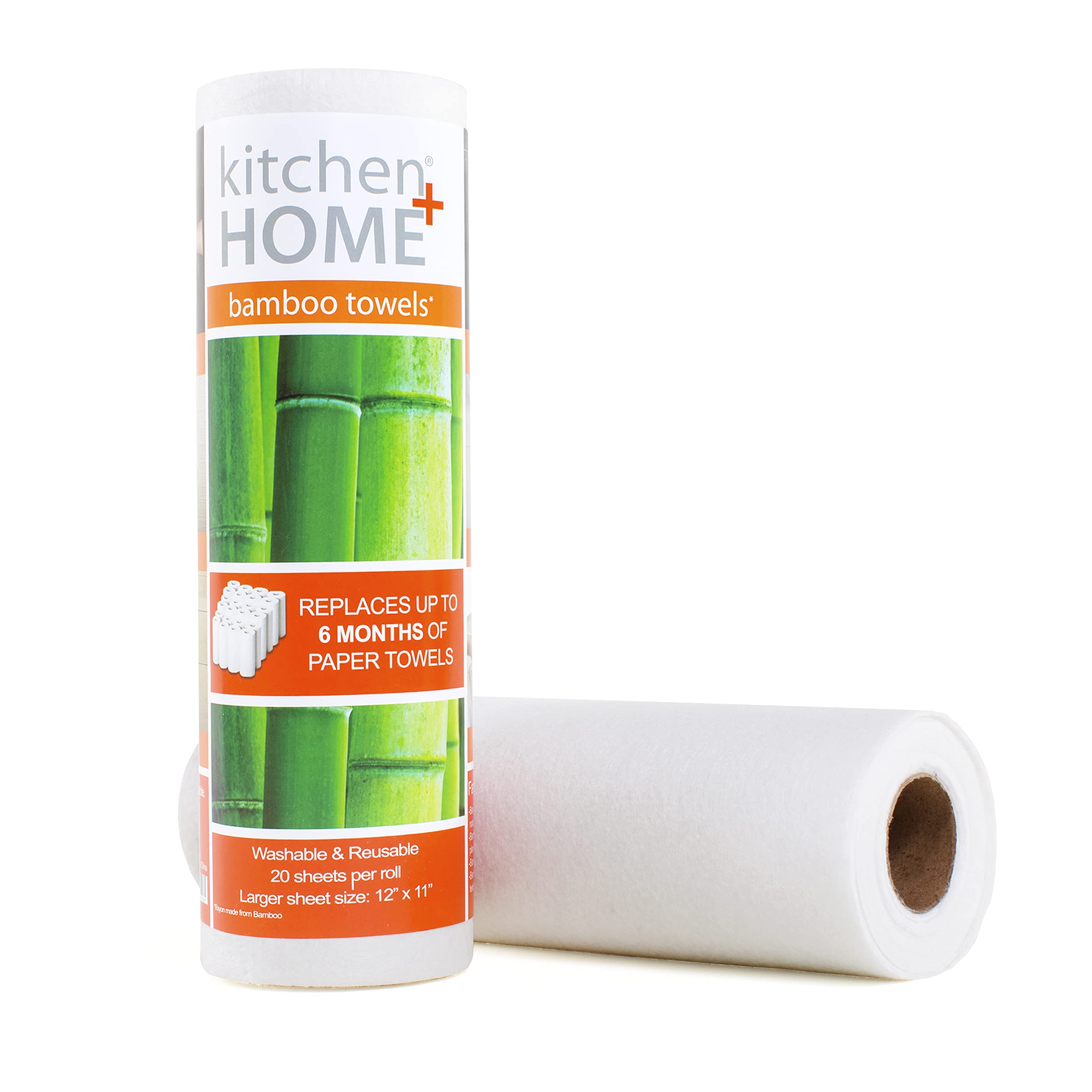 Eco-Friendly Reusable Paper Towels - Heavy Duty Washable Rayon Kitchen Towels | 1 Roll Replaces 6 Months of Disposable Towels | Perfect for Cleaning, Spills & Sustainable Home Use