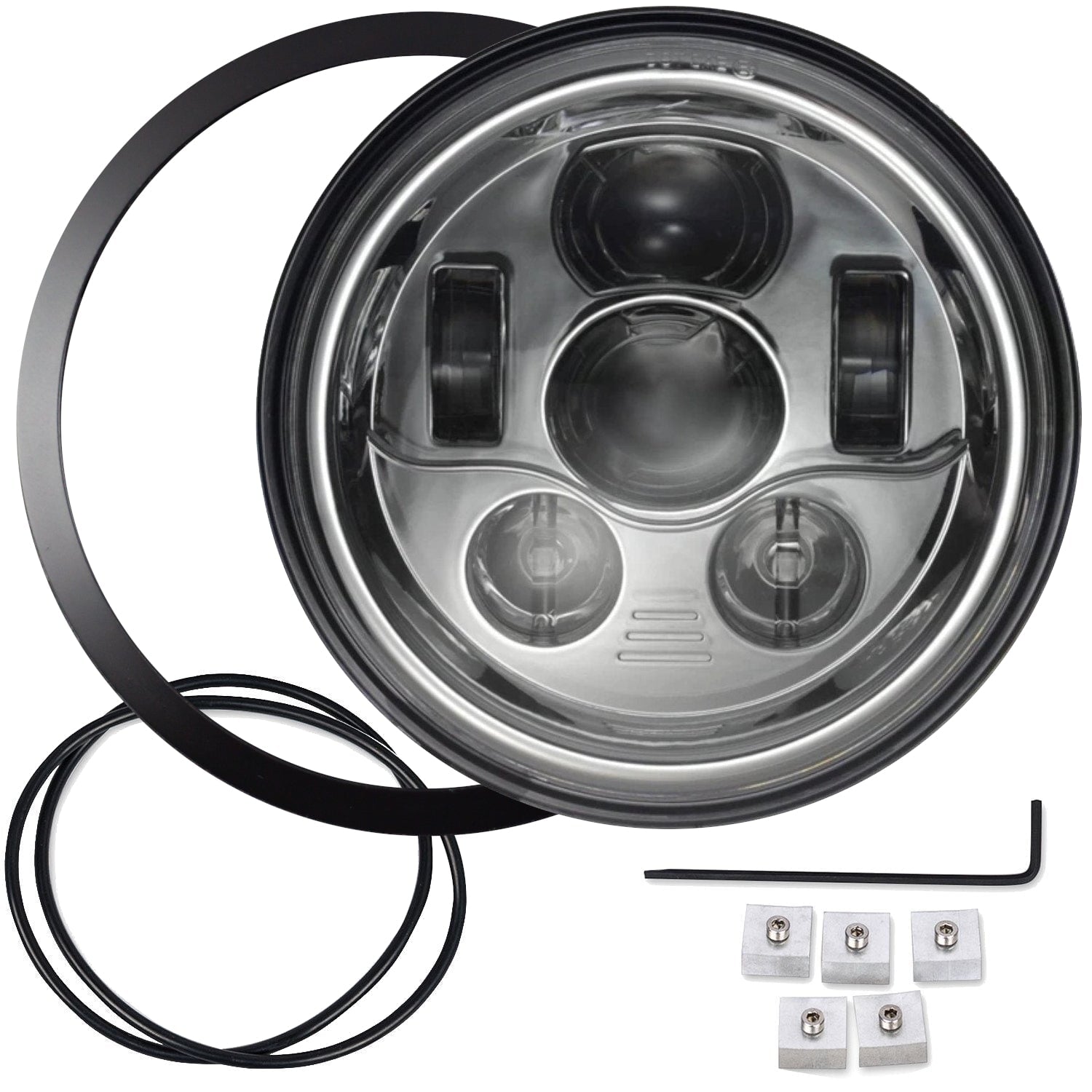 Eagle Lights 7 LED Headlight Kit for Triumph T100 & T120 Motorcycles - High Brightness Waterproof Headlamp for Night Riding & Off-Road Adventures