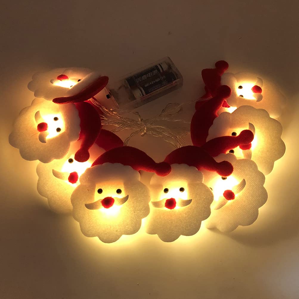 Uonlytech Christmas Decorations - Santa Claus LED String Lights for Outdoor, Garden, Lawn, Patio & Indoor Christmas Tree Bedroom Decor - Battery-Free Holiday Lighting for Parties, Weddings & Festive Home Decor