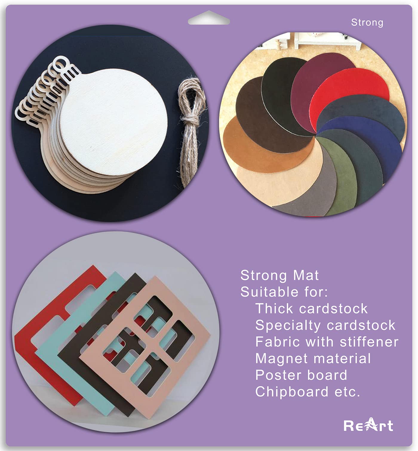 ReArt Cutting Mat Variety 6-Pack for Cricut Maker 3, Maker, Explore 3, Air 2, Air & One - Strong, Standard & Light Grip Adhesive Replacement Mats (12x12 & 12x24 Inch) - Perfect for Vinyl, Paper & Fabric Crafting Projects