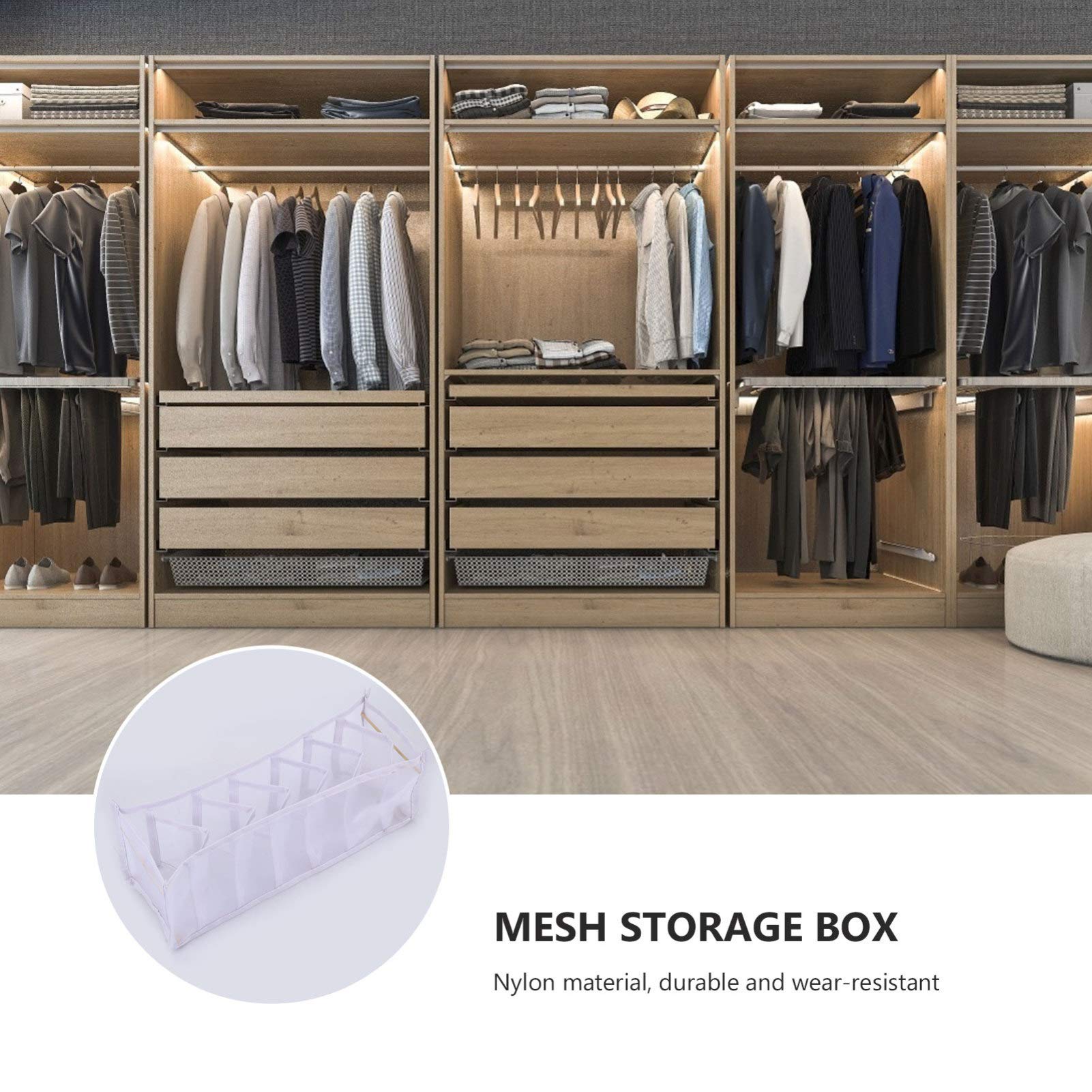Cabilock 3-Piece Underwear Storage Box Set - Nylon Drawer Organizer for Panties, Bras & Underpants | Perfect for Closet, Dresser & Travel Organization