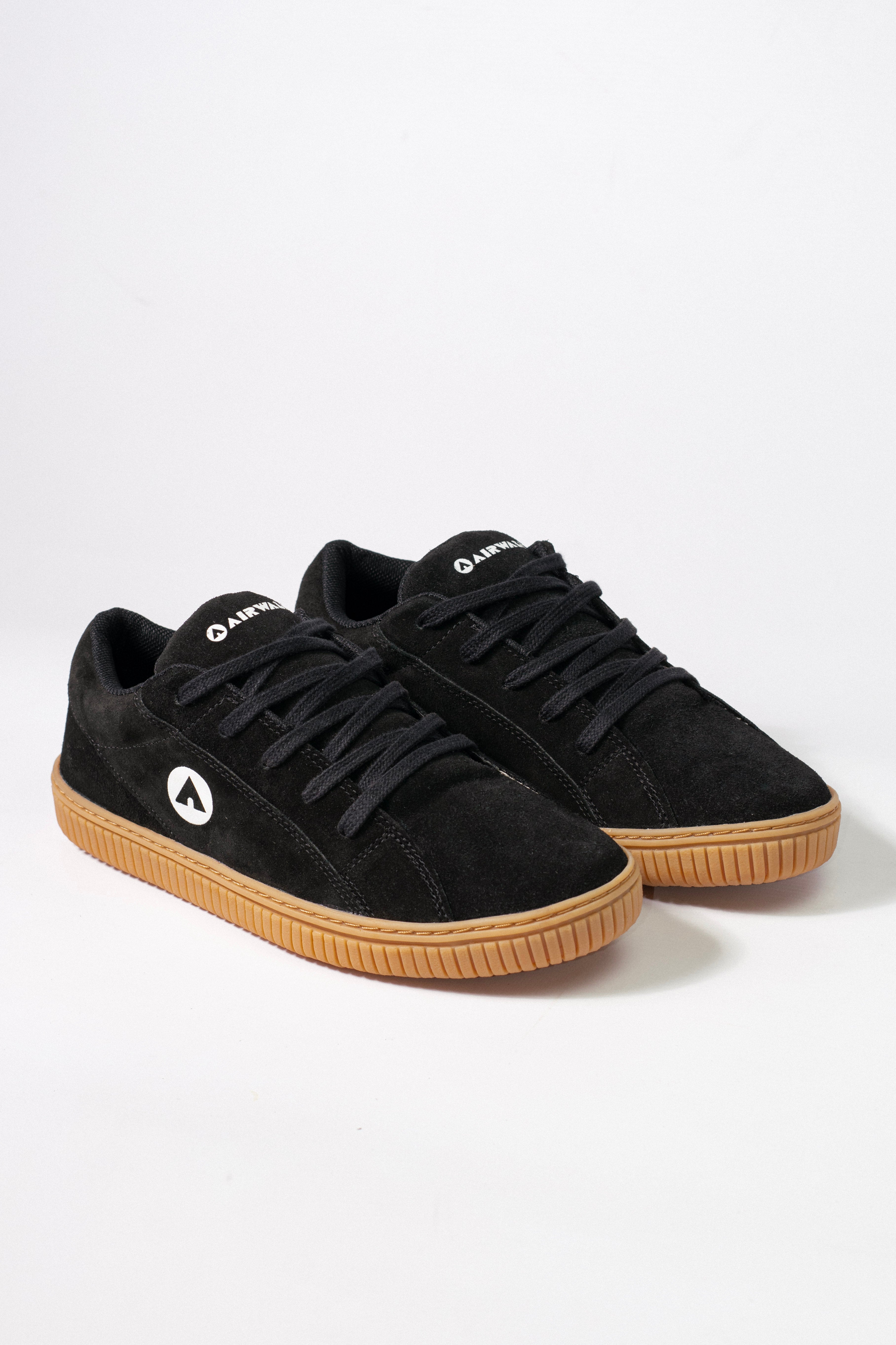 Air Walk H One Black Gum Sneakers - Comfortable Casual Shoes for Men & Women - Perfect for Walking, Running, and Everyday Wear