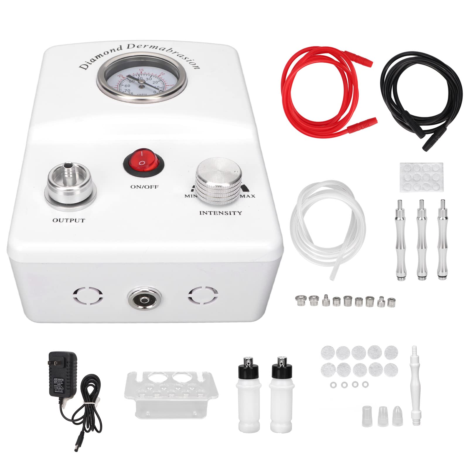 Professional Microdermabrasion Machine for Face - Portable Vacuum Skin Rejuvenation Device with Suction Technology, Dermabrasion Tool for Blackhead Removal & Anti-Aging, 100-240V - Perfect for Home Spa & Professional Skincare Treatments