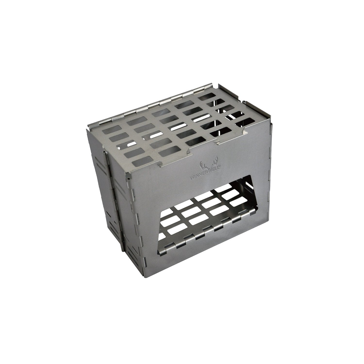 Ultralight Titanium Flatfold Backpacking Wood Stove - Portable Camping Stove for Hiking, Backpacking & Outdoor Adventures
