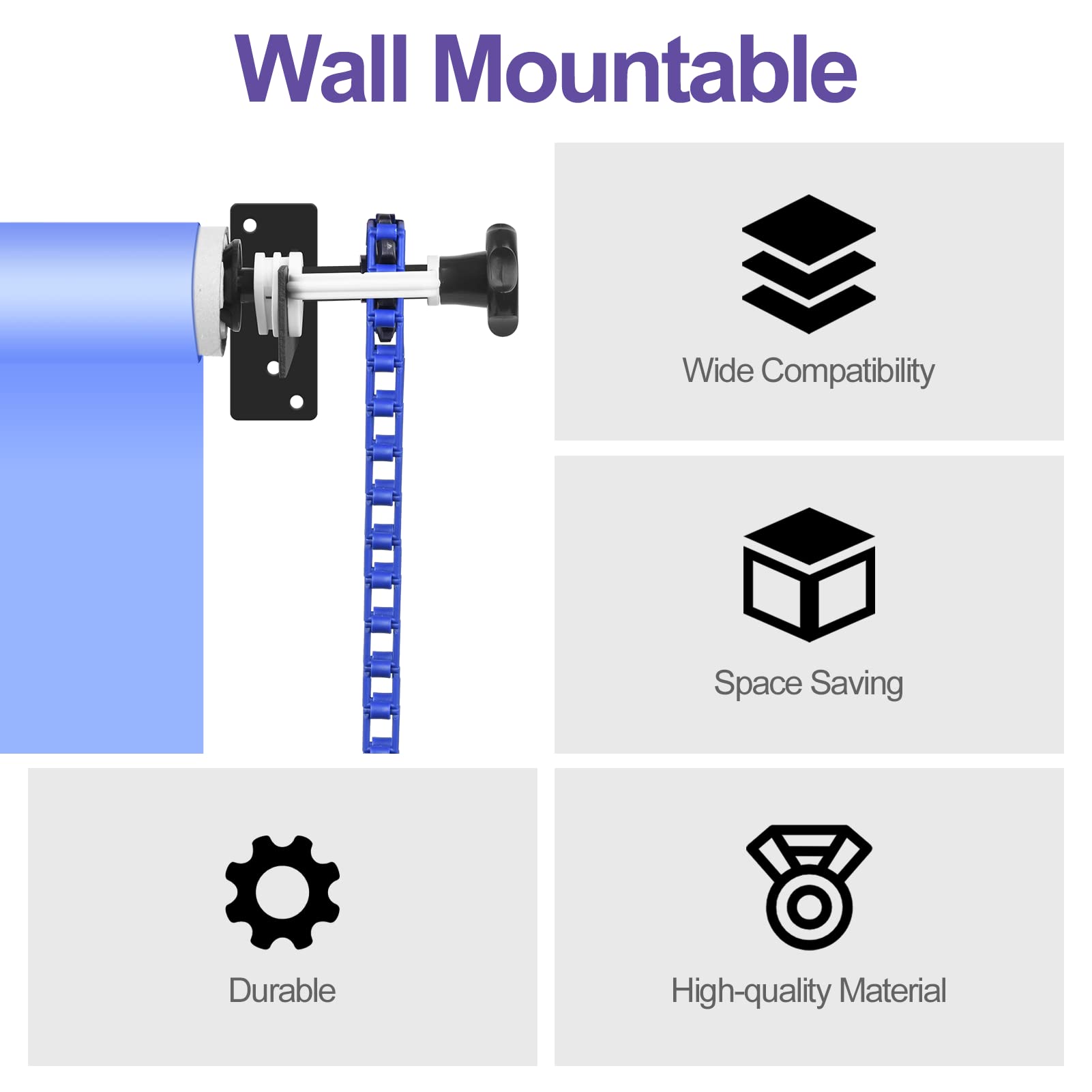 EMART Manual Photo Backdrop Roller System for Studio & Live Streaming