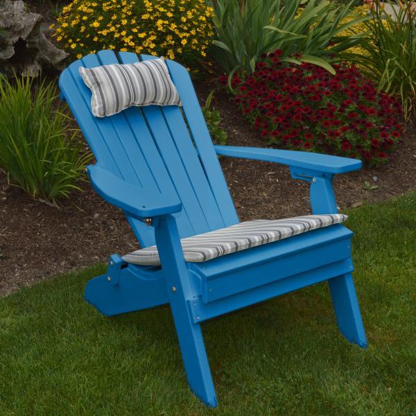 Premium Poly Folding Reclining Adirondack Chair - Outdoor Patio Furniture for Deck, Poolside & Garden Relaxation