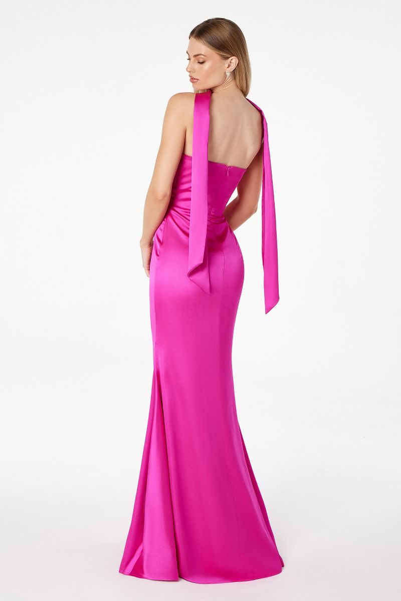Brynn Maxi Dress - Strapless Fitted Satin Formal Gown for Women | Perfect for Weddings, Prom, Evening Parties & Special Occasions