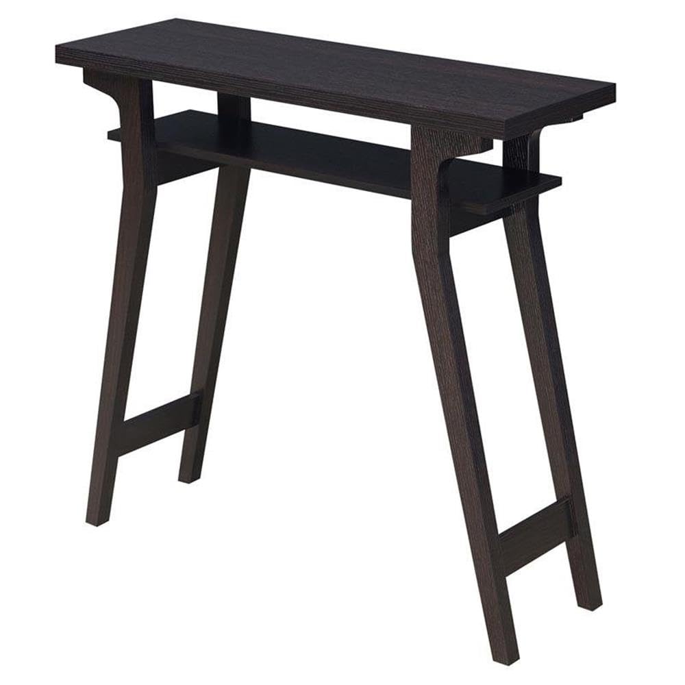 Pemberly Row Modern Console Table - Espresso Wood Finish | Stylish Entryway & Living Room Furniture for Home Decor