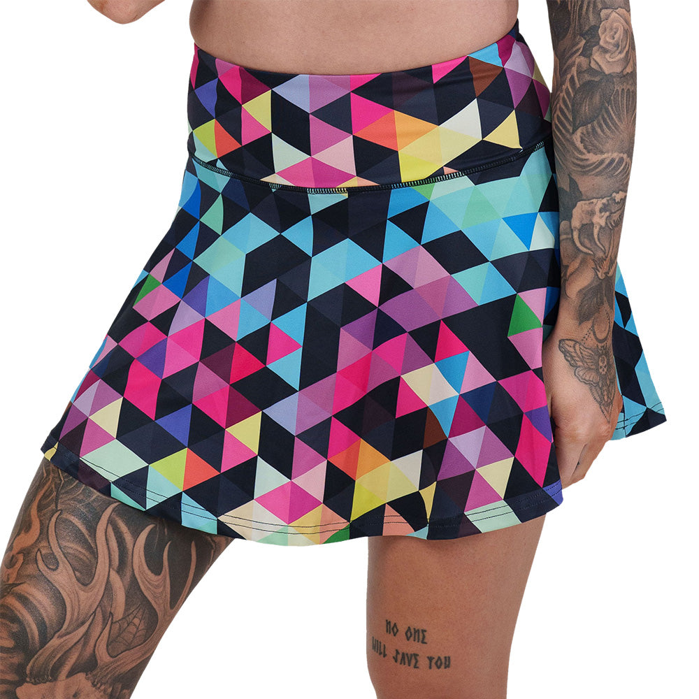 Stylish Color Block Skirt for Women | Trendy A-Line Midi Skirt | Perfect for Casual Outings, Office Wear & Summer Fashion