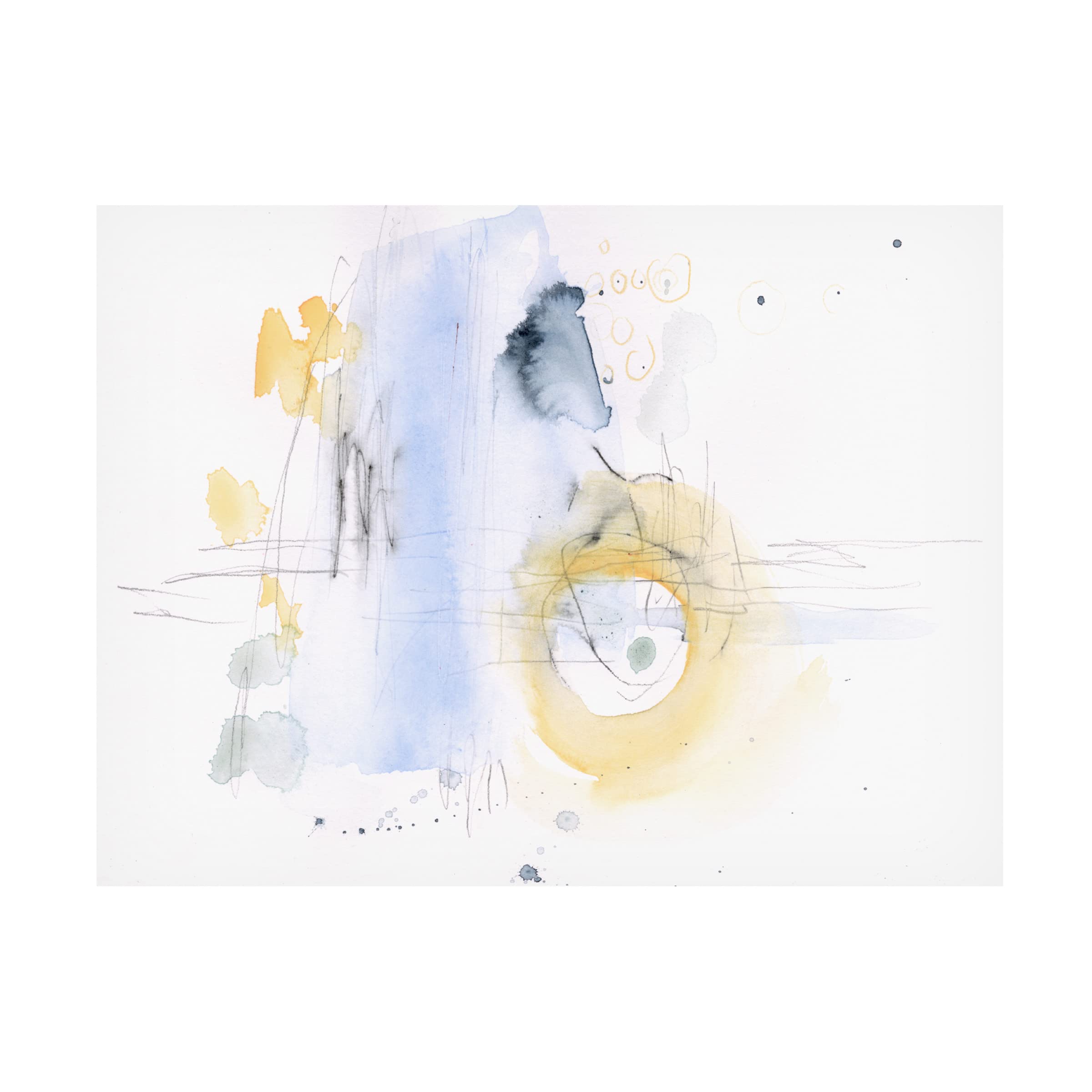 Jennifer Paxton Parker 'Gathering Remnants I' Canvas Wall Art Print - Modern Abstract Painting for Living Room, Bedroom & Office Decor