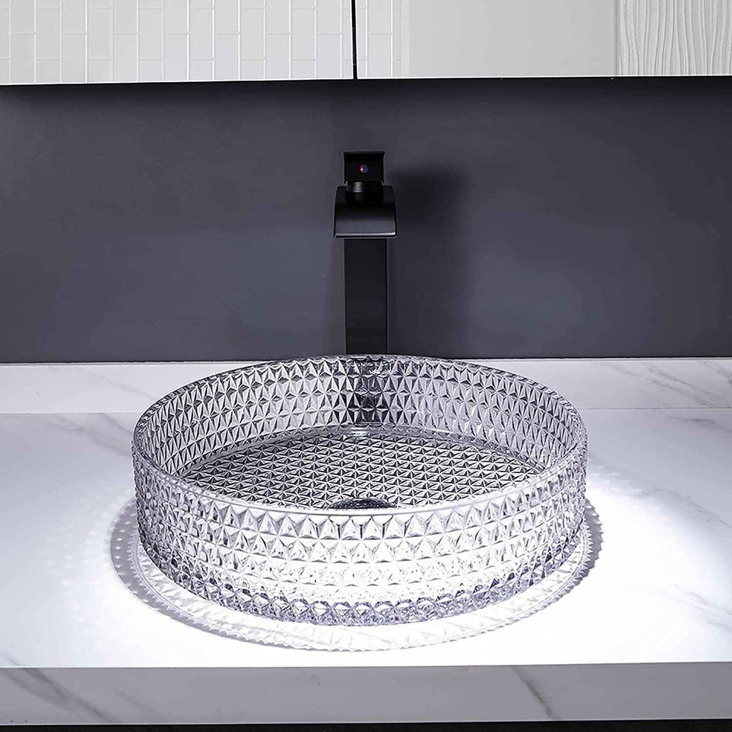 Premium InArt Glass Vessel Sink - 15.5