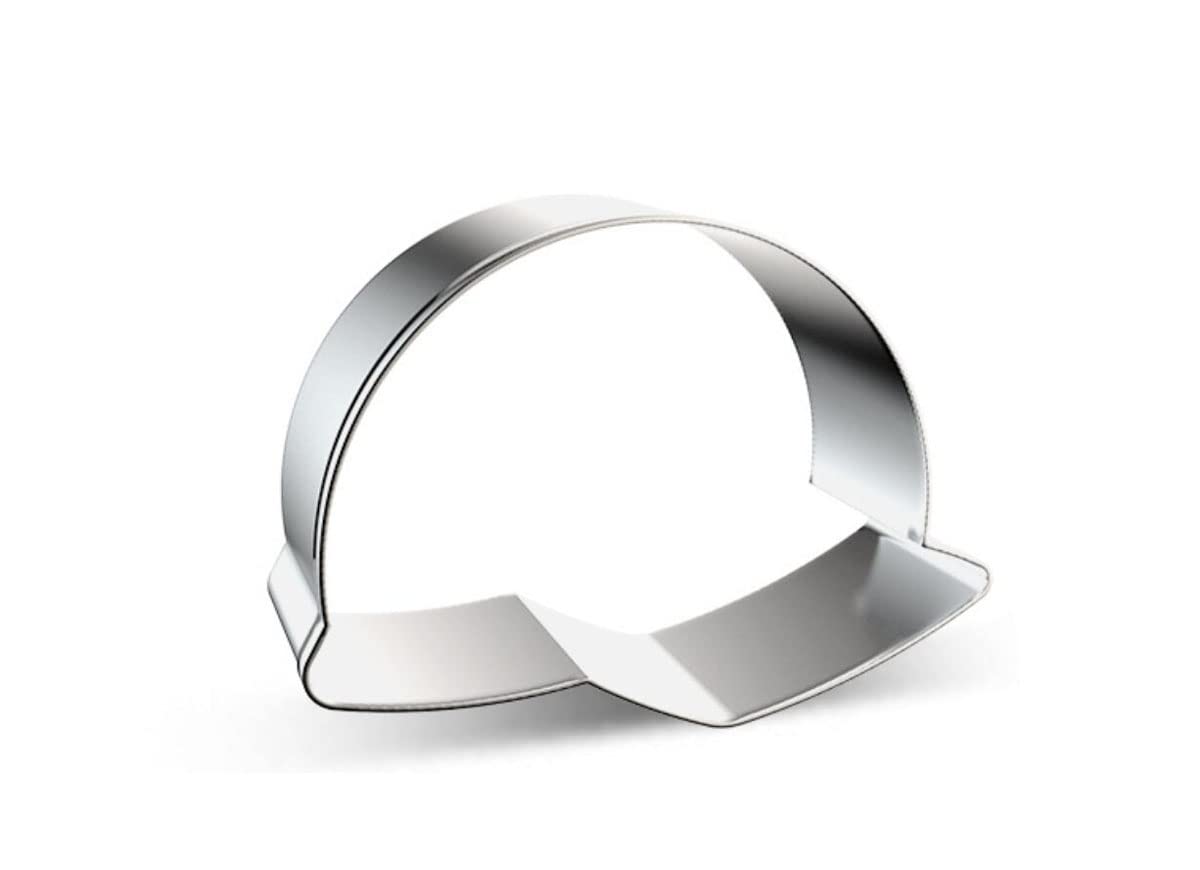 High-Quality Crash Helmet Safety Hat Shaped Cookie Cutter - Perfect for Baking, DIY Cookies, and Motorcycle-Themed Parties
