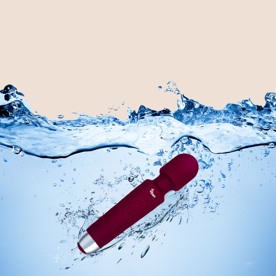 Viben Tempest Wand Massager - Waterproof & Rechargeable Personal Massager for Muscle Relaxation, Pain Relief - Perfect for Home Spa, Post-Workout Recovery & Stress Relief