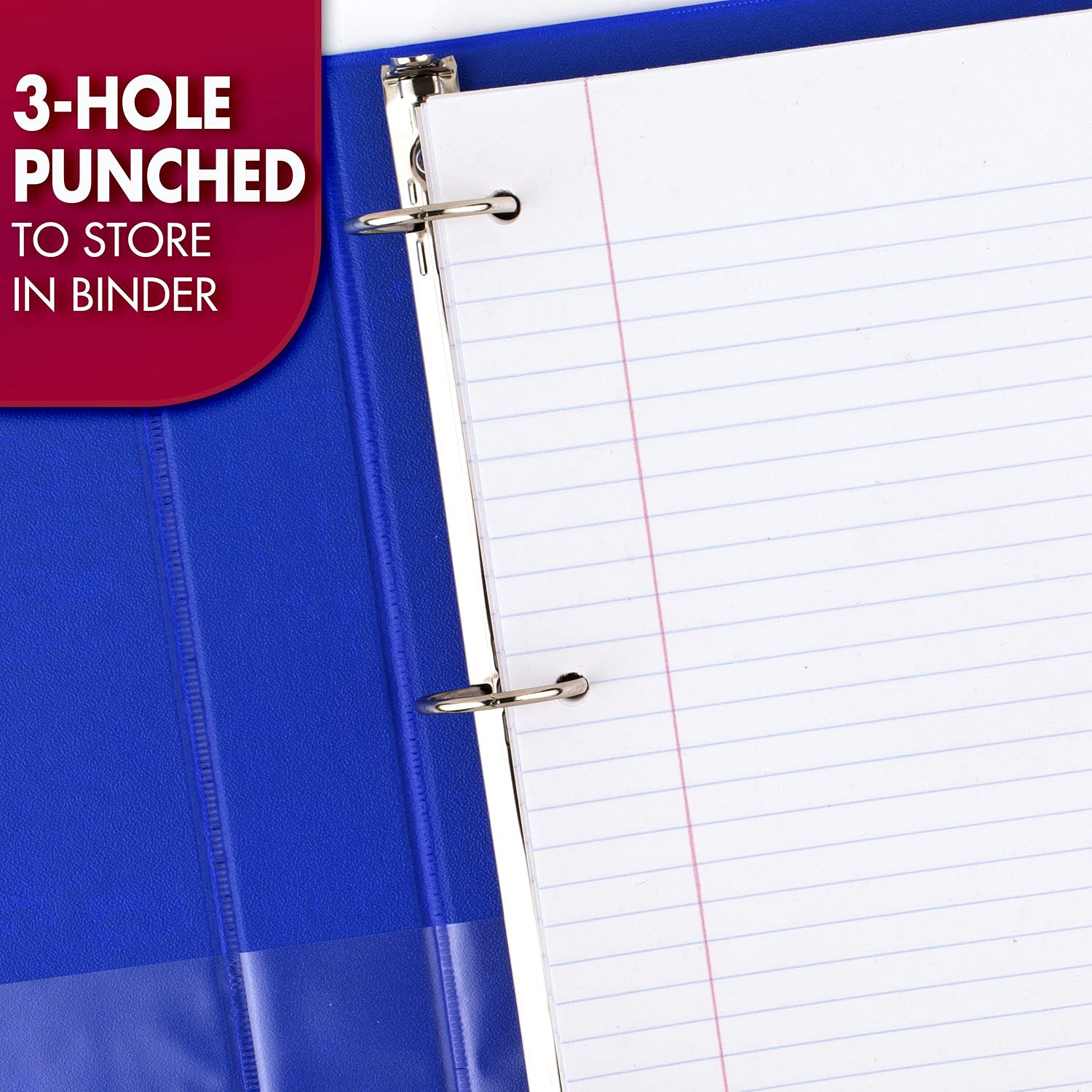 Mead Wide Ruled Loose Leaf Paper - 3 Pack (200 Sheets Each) - 8 x 10.5 Inch Filler Paper for Notebooks & Binders - Perfect for School, Office & Homework Organization
