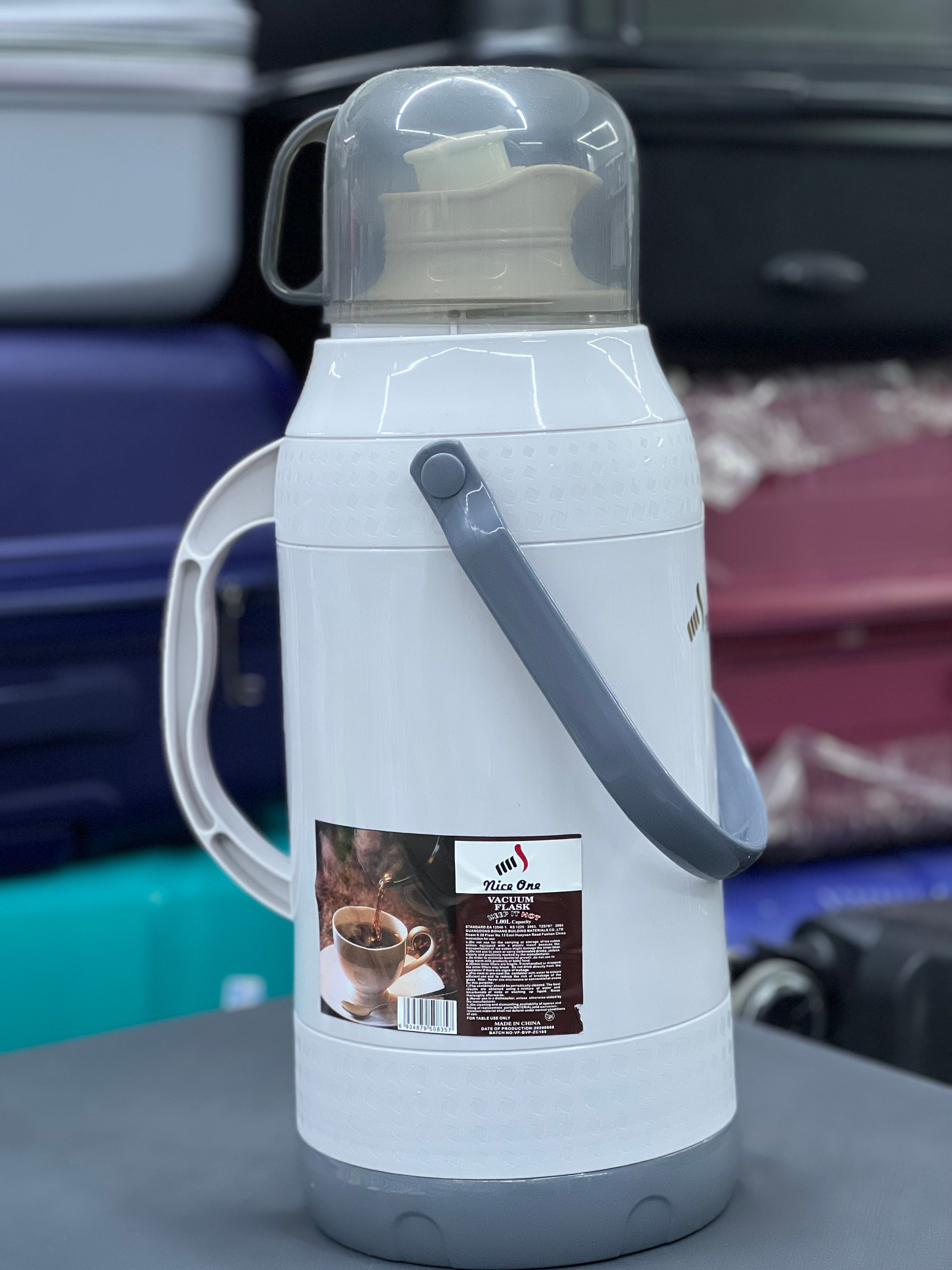 Premium Stainless Steel Thermos Flask #007 - Double Wall Vacuum Insulated, 24-Hour Hot & Cold Retention - Perfect for Travel, Camping, and Office Use