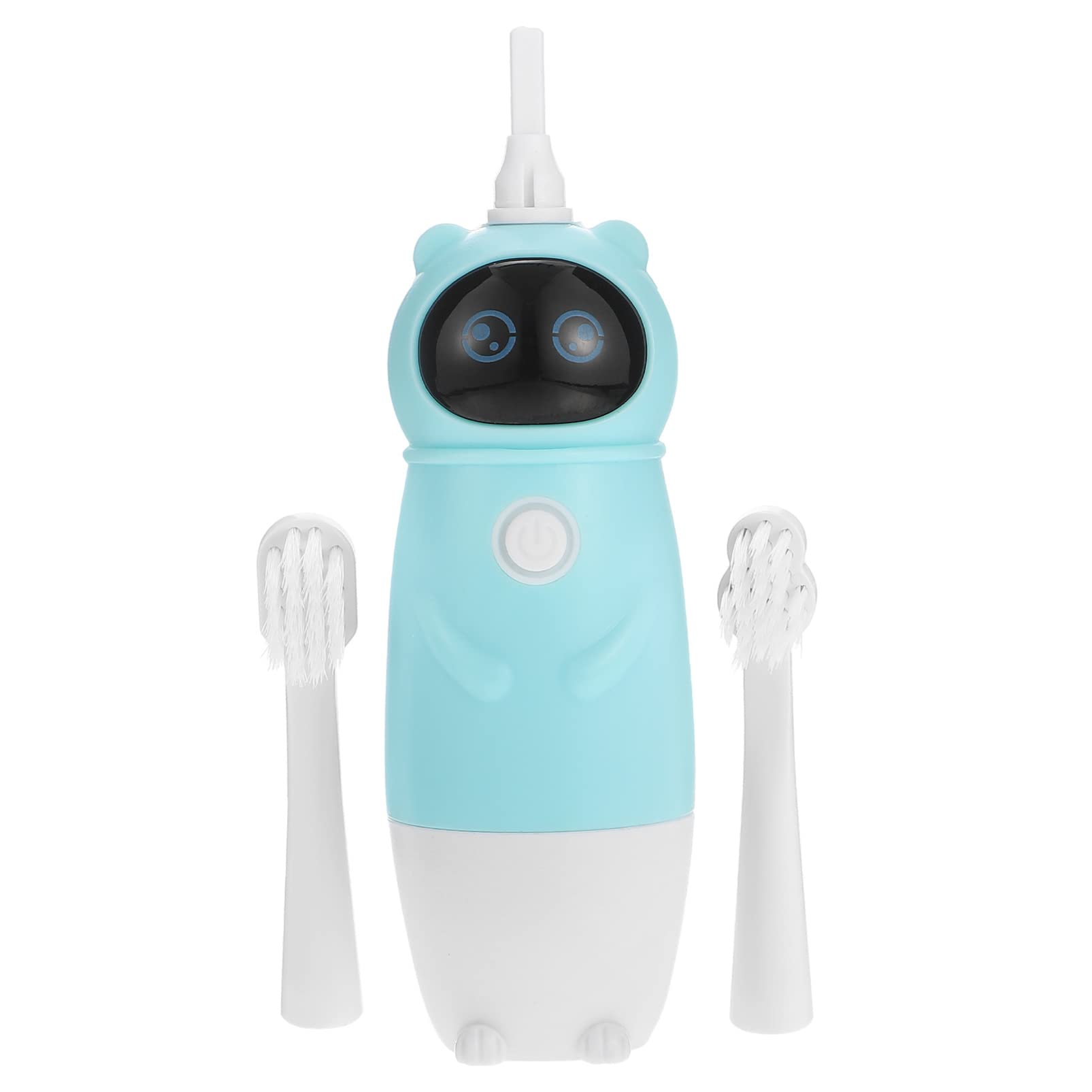 **Milisten Kids Electric Toothbrush - Blue Cartoon Automatic Toothbrush for Children with 2 Brush Heads | Safe & Fun Tooth Cleaning Tool for Toddlers & Kids | Perfect for Daily Oral Care & Travel**
