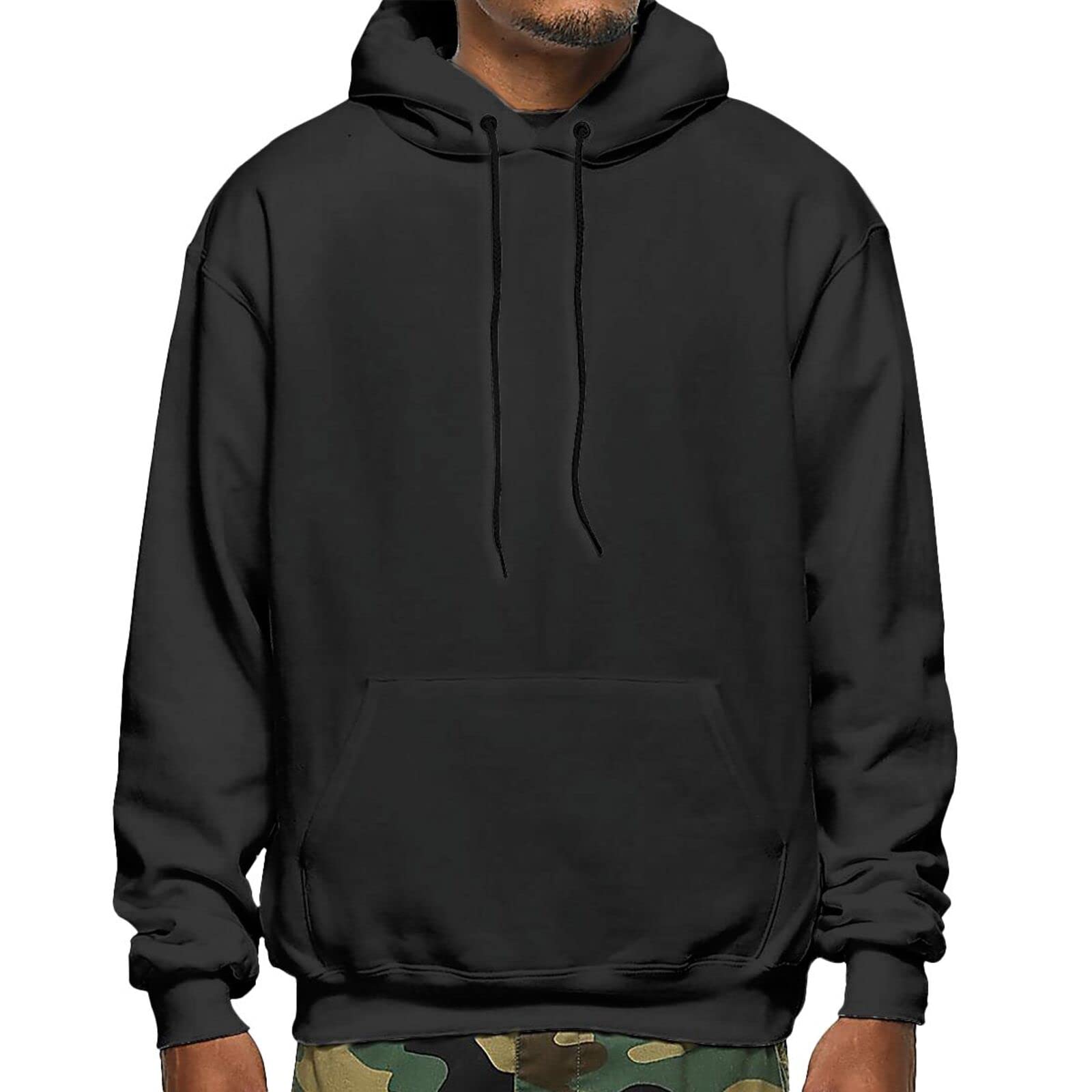 Faith Cross Christian Jesus Believe God Love Men's Sweatshirt Pullover Hoodie - Cozy Long Sleeve Hoody for Church, Bible Study & Casual Wear