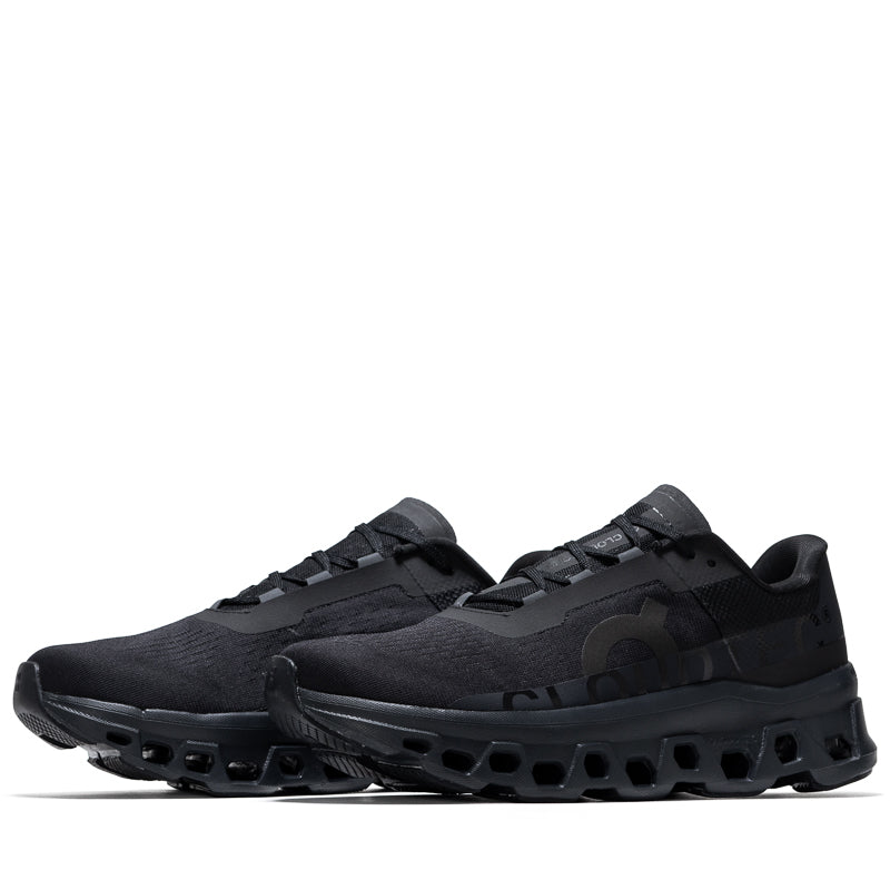 On Cloudmonster Running Shoes - All Black | Cushioned & Lightweight for Men & Women | Perfect for Road Running, Jogging & Gym Workouts