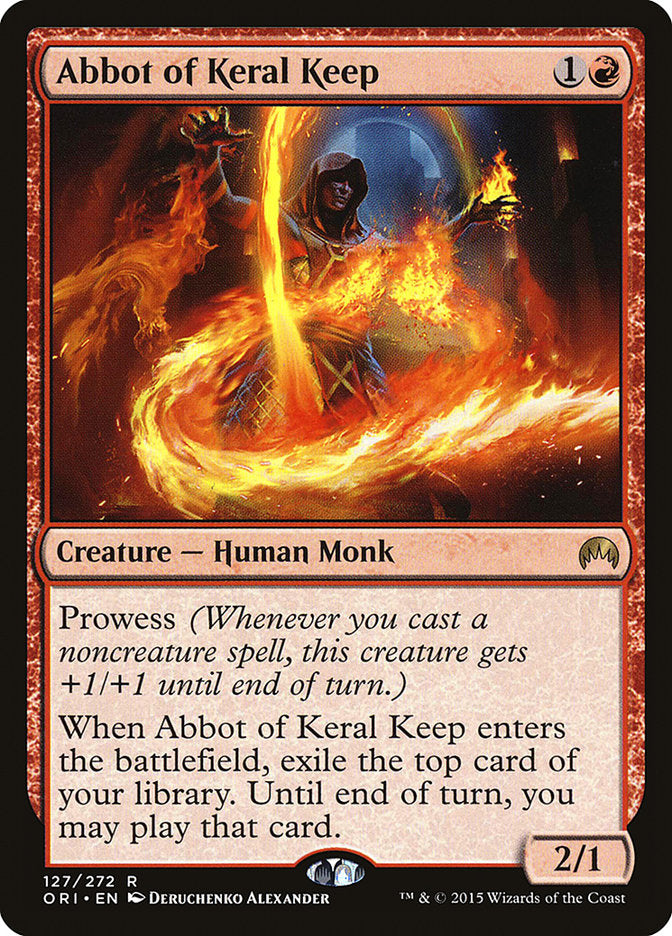 Abbot of Keral Keep - MTG Magic Origins Booster Pack - Rare Magic The Gathering Card for Commander, Modern & Legacy Deck Building