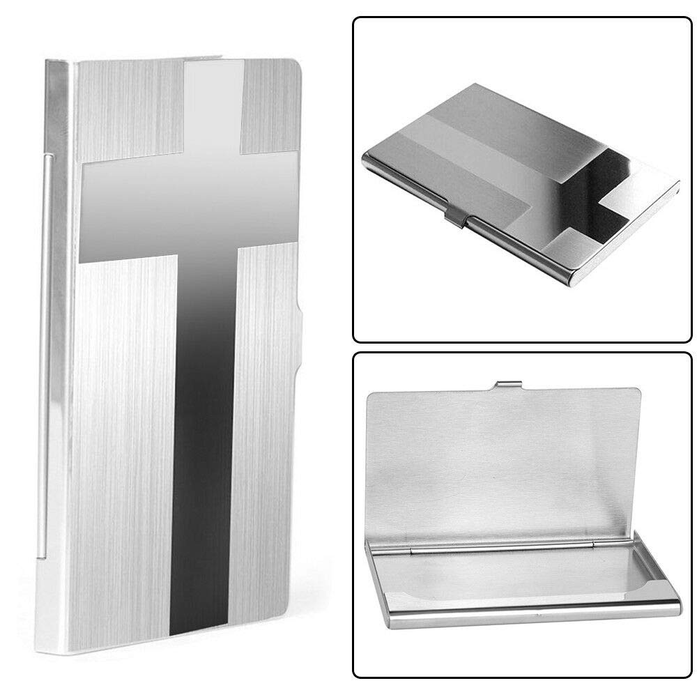 Stainless Steel Business ID & Credit Card Holder - Waterproof Slim Wallet Case for Men & Women | Perfect for Travel, Office & Everyday Carry