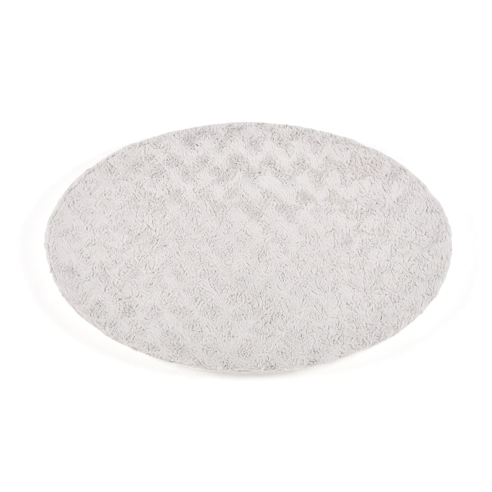 Ultra Plush Oval Area Rug 4' x 2.3' Soft Shaggy Carpet for Living Room Bedroom - Light Grey Home Decor for Cozy Comfort
