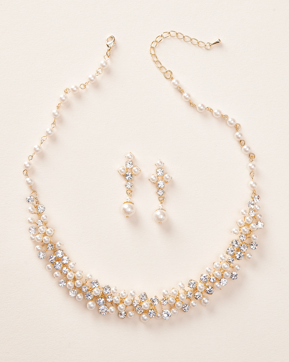 Caroline Pearl Jewelry Set - Elegant Pearl Necklace & Earrings for Women | Perfect for Weddings, Parties & Special Occasions