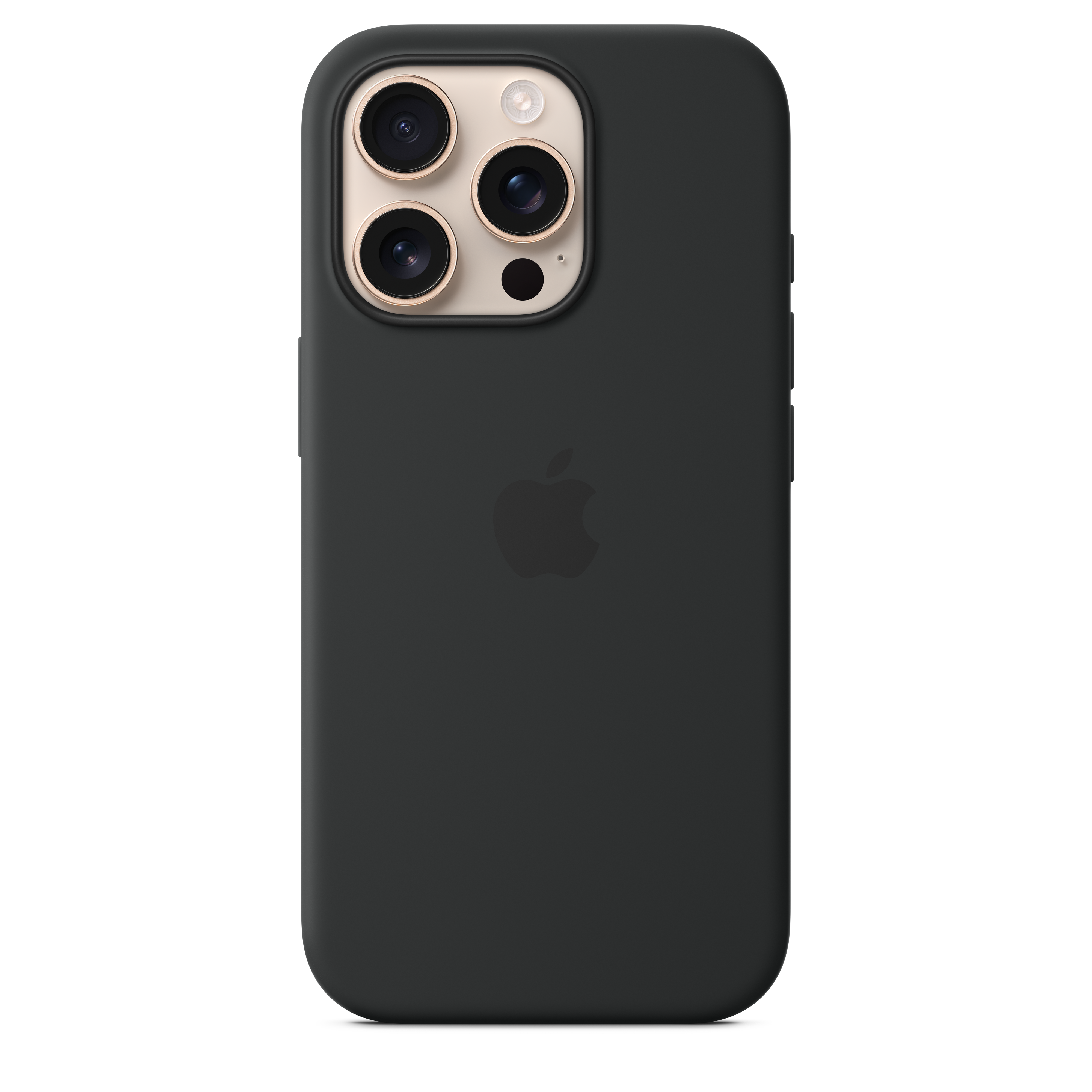 Magnetic Silicone Case with MagSafe for iPhone 16 Pro - Black | Slim Protective Cover for Everyday Use & Wireless Charging