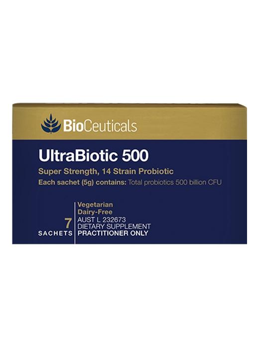 BioCeuticals UltraBiotic 500 Powder 35g - Premium Probiotic Supplement for Gut Health & Immune Support - Ideal for Travel, Daily Wellness & Digestive Balance