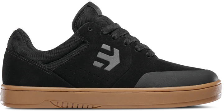 Etnies Marana Skate Shoes for Men - Black & Dark Grey Gum Sole | Durable & Comfortable for Street Skating & Casual Wear