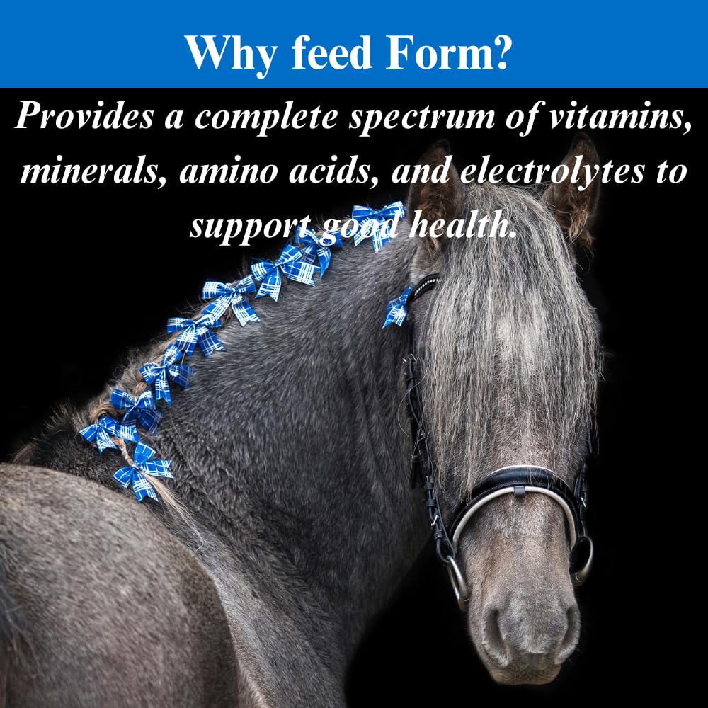 Premium Horse Vitamins & Minerals Supplement Pellets - Probiotics, Amino Acids & Electrolytes for Equine Health - 15lb Bag (4 Month Supply) - Supports Digestive, Immune & Muscle Health - Ideal for Performance Horses, Senior Horses & Breeding Mares