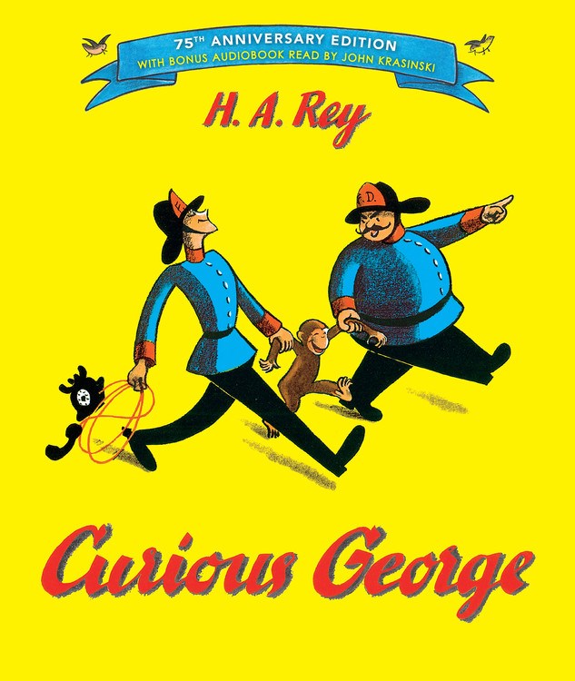Curious George: 75th Anniversary Edition Hardcover Book - Perfect for Kids' Bedtime Stories & Classroom Reading