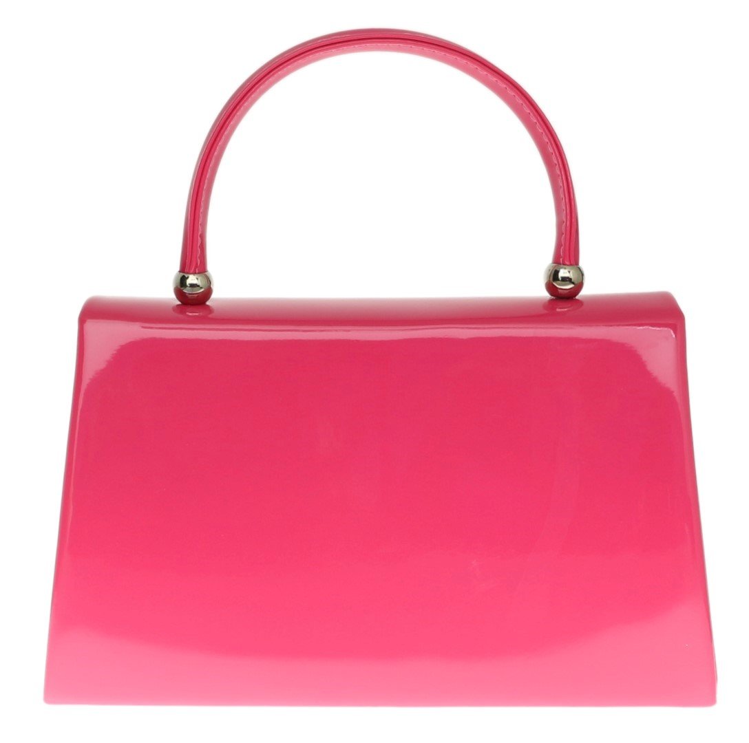 Stylish Patent Leather Clutch Bag for Women - Small Hard Case Evening Purse - Perfect for Parties, Weddings & Formal Events