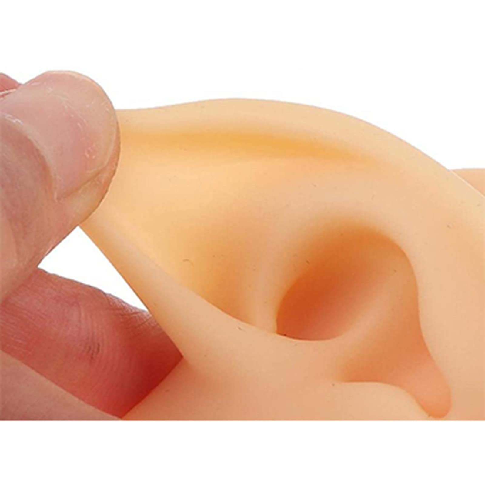 1 Pc Reusable Silicone Ear Model for Acupuncture Training, Earring Display & Headset Props - Right Ear (Perfect for Medical Practice, Jewelry Showcase & Audio Equipment Demo)
