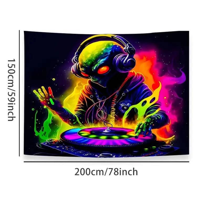Alien DJ Headphones - Wireless Bluetooth Over-Ear Headphones for DJing & Music Lovers | Perfect for Studio Mixing, Gaming & Nightclubs