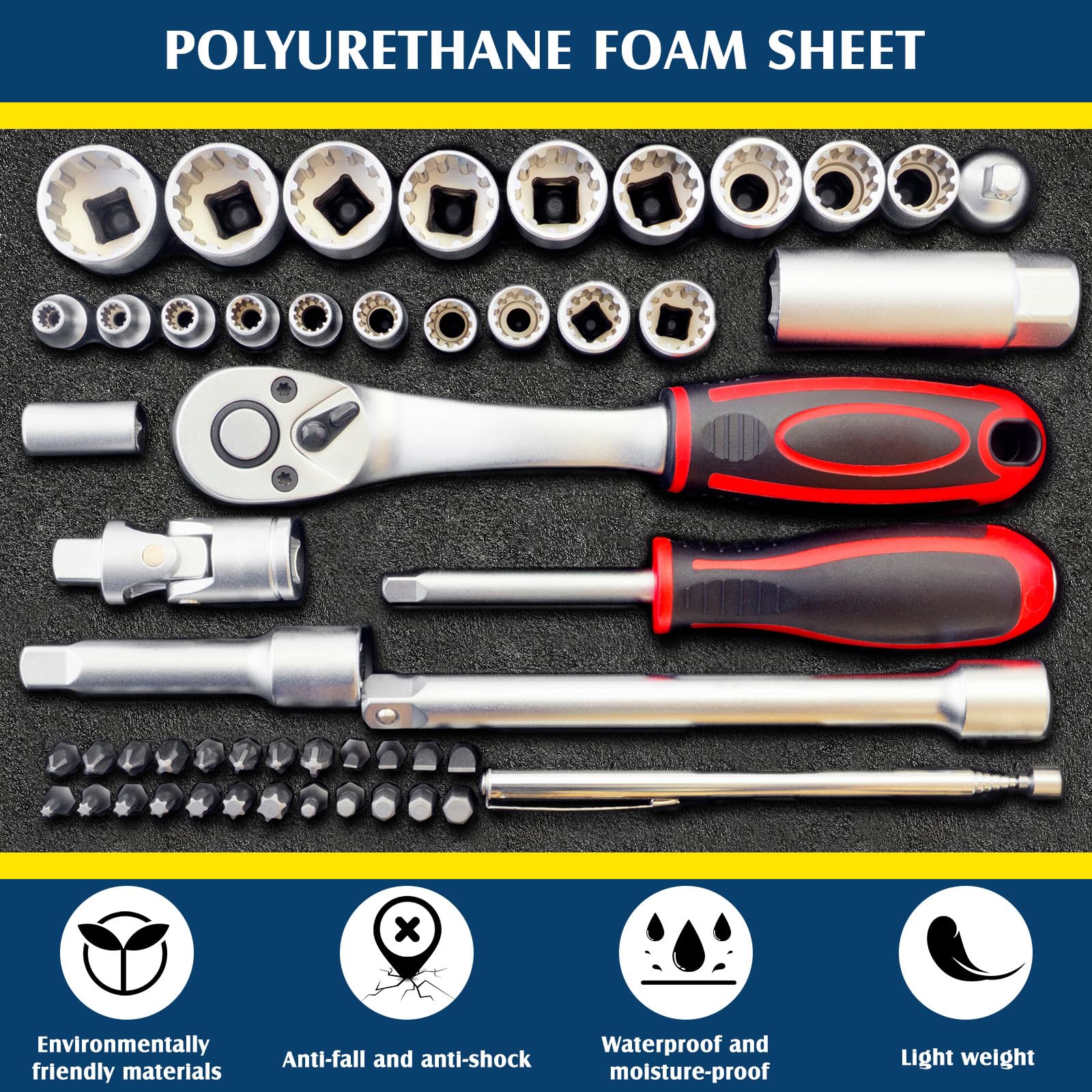 8 Pcs Polyethylene Foam Sheets - 54
