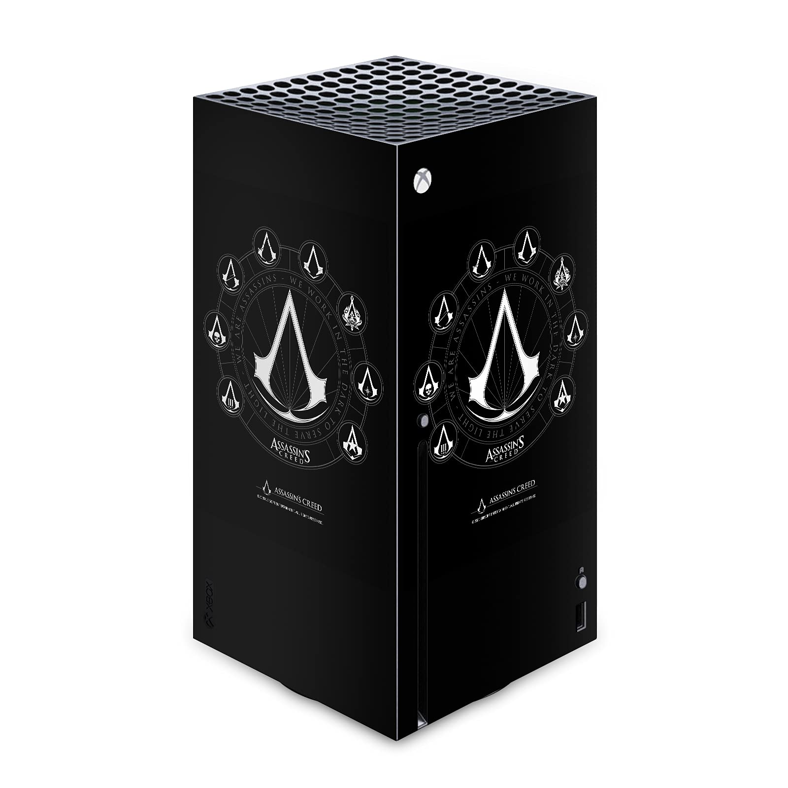 Officially Licensed Assassin's Creed Crests Legacy Logo Vinyl Sticker Gaming Skin Case Cover for Xbox Series X Console - Perfect for Gamers and Collectors