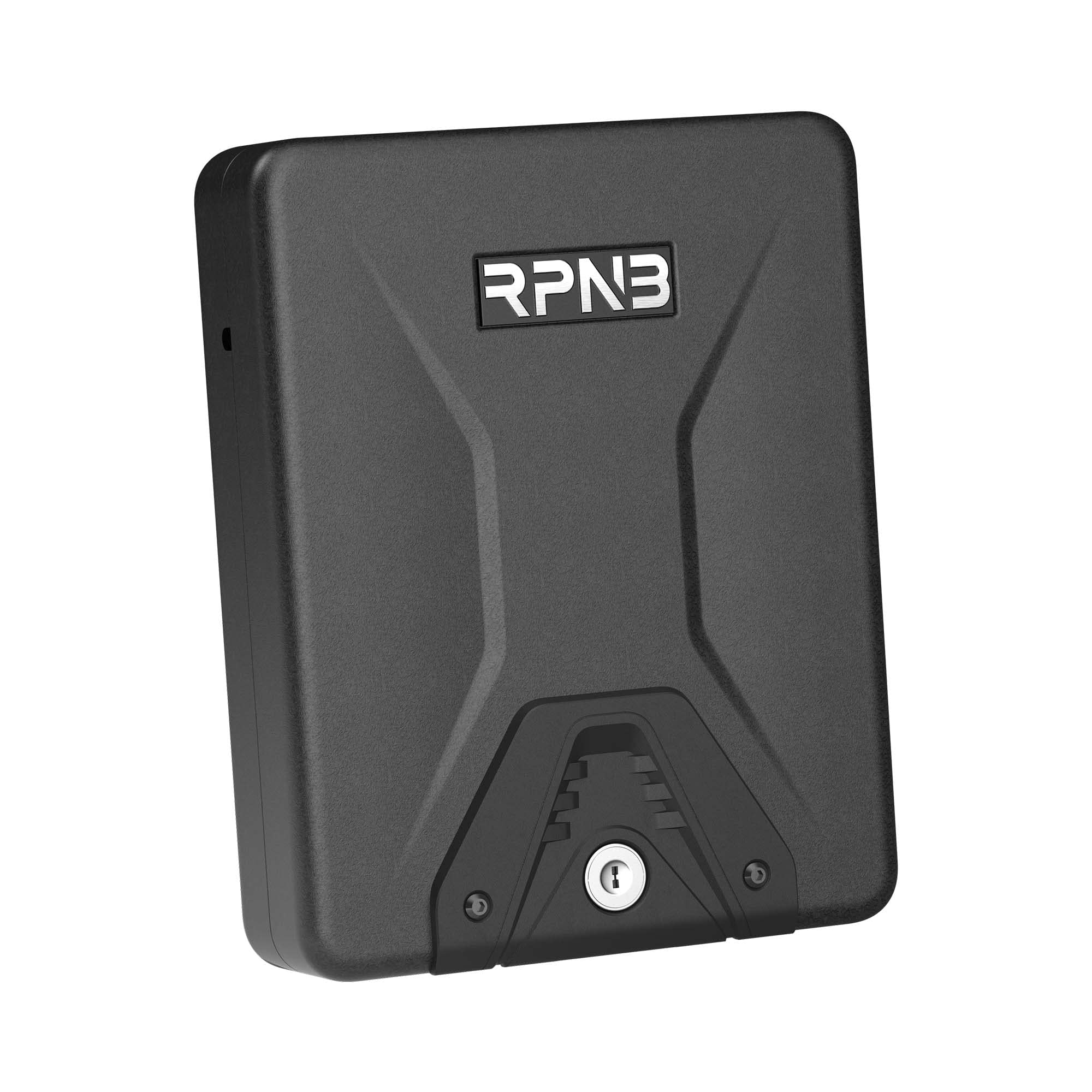 RPNB Gun Safe - Portable Security Safe Lock Box for Handguns & Valuables | Key Lock Box for Home, Office & Travel Use