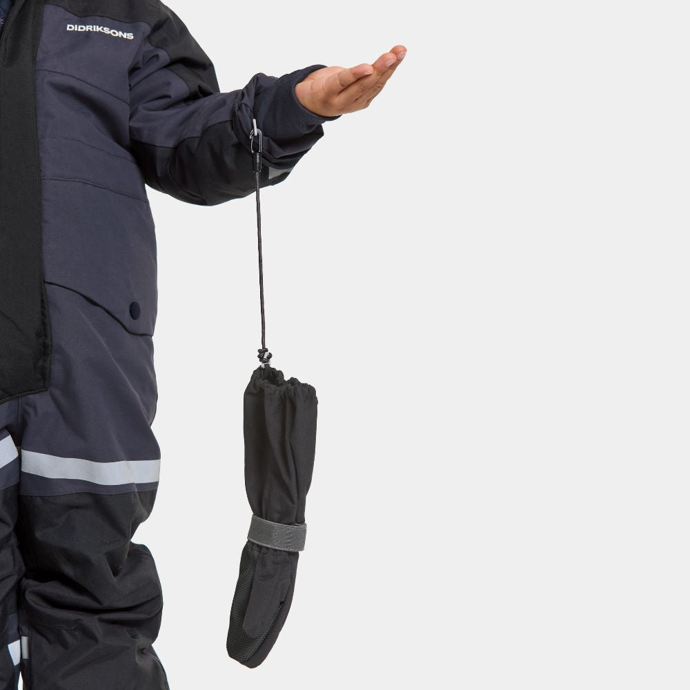 Didriksons Bjarven III Kids Snowsuit - Waterproof Winter Jacket & Pants Set for Boys & Girls, Navy Blue - Perfect for Skiing, Snowboarding & Outdoor Play