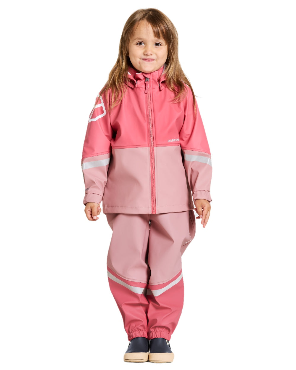 Didriksons Kids Waterman Rain Jacket and Pants Set - Waterproof Outdoor Gear for Boys & Girls - Perfect for Rainy Days, Hiking, and School