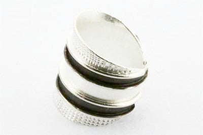 Pure Silver Ring with Oxidized & Textured Details - Handmade Jewelry for Women, Gift for Her, Wedding, Anniversary & Everyday Wear