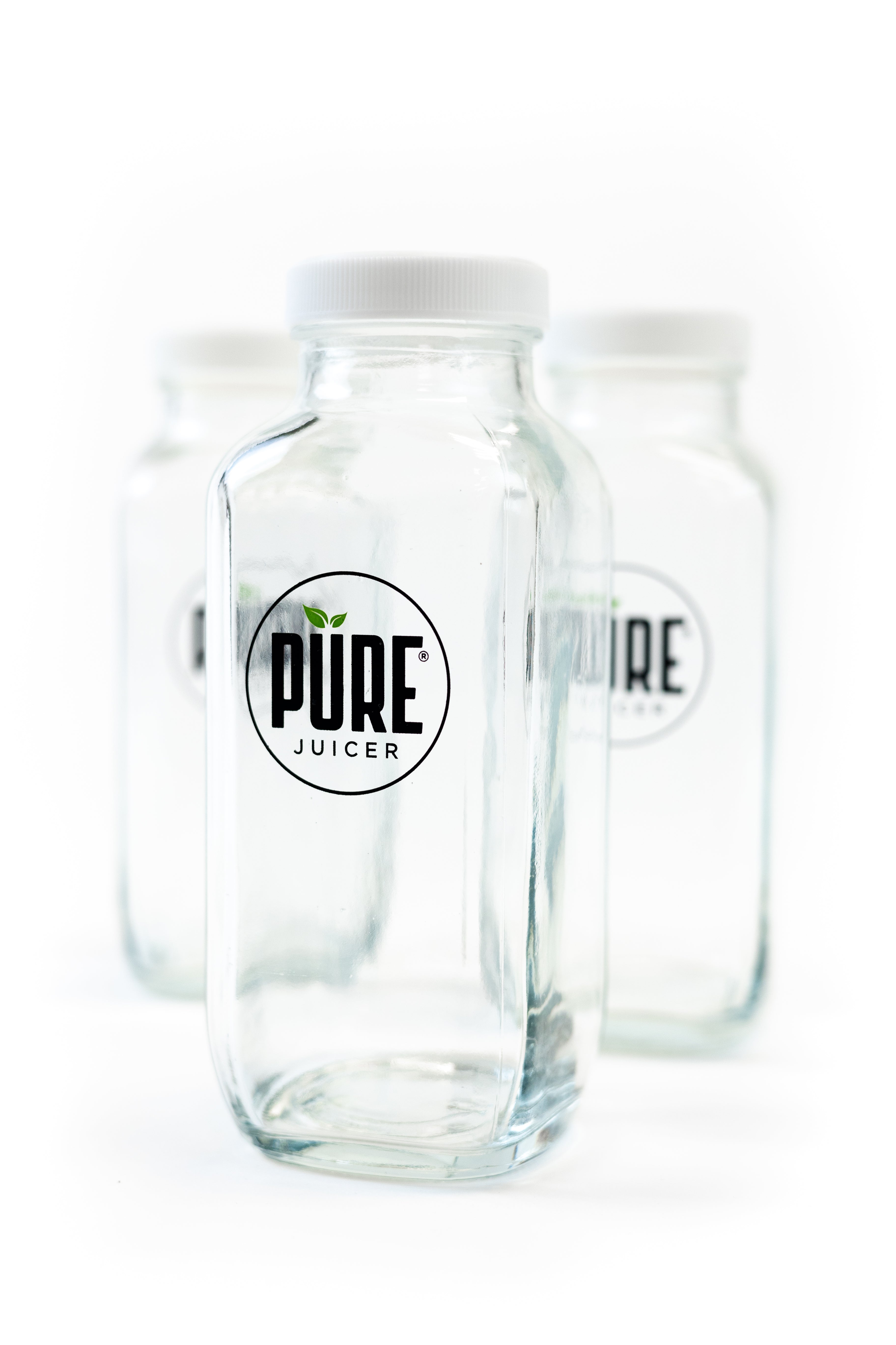 Premium Glass Juice Jars Set for Cold Press Juicer - BPA Free, Leak Proof Containers for Fresh Juices, Smoothies & Healthy Drinks - Perfect for Home, Gym & Office Use