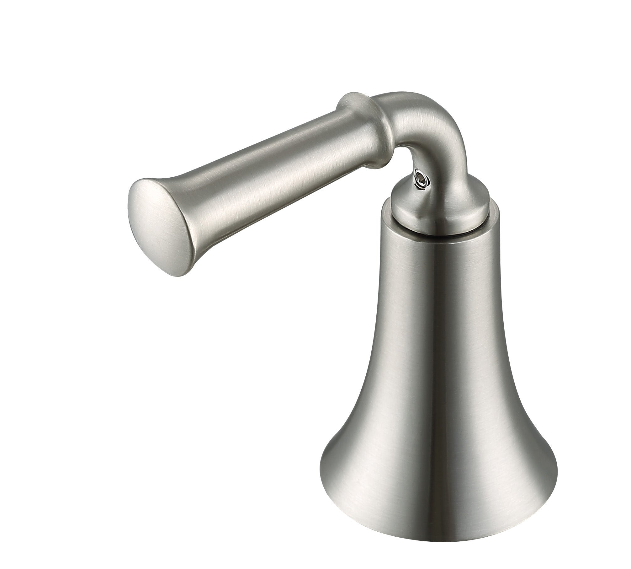 Peonia Brushed Nickel Widespread Bathroom Faucet - Modern 8-inch Centerset Bath Sink Faucet with High Arc Spout for Vanity, Powder Room & Guest Bath Installation