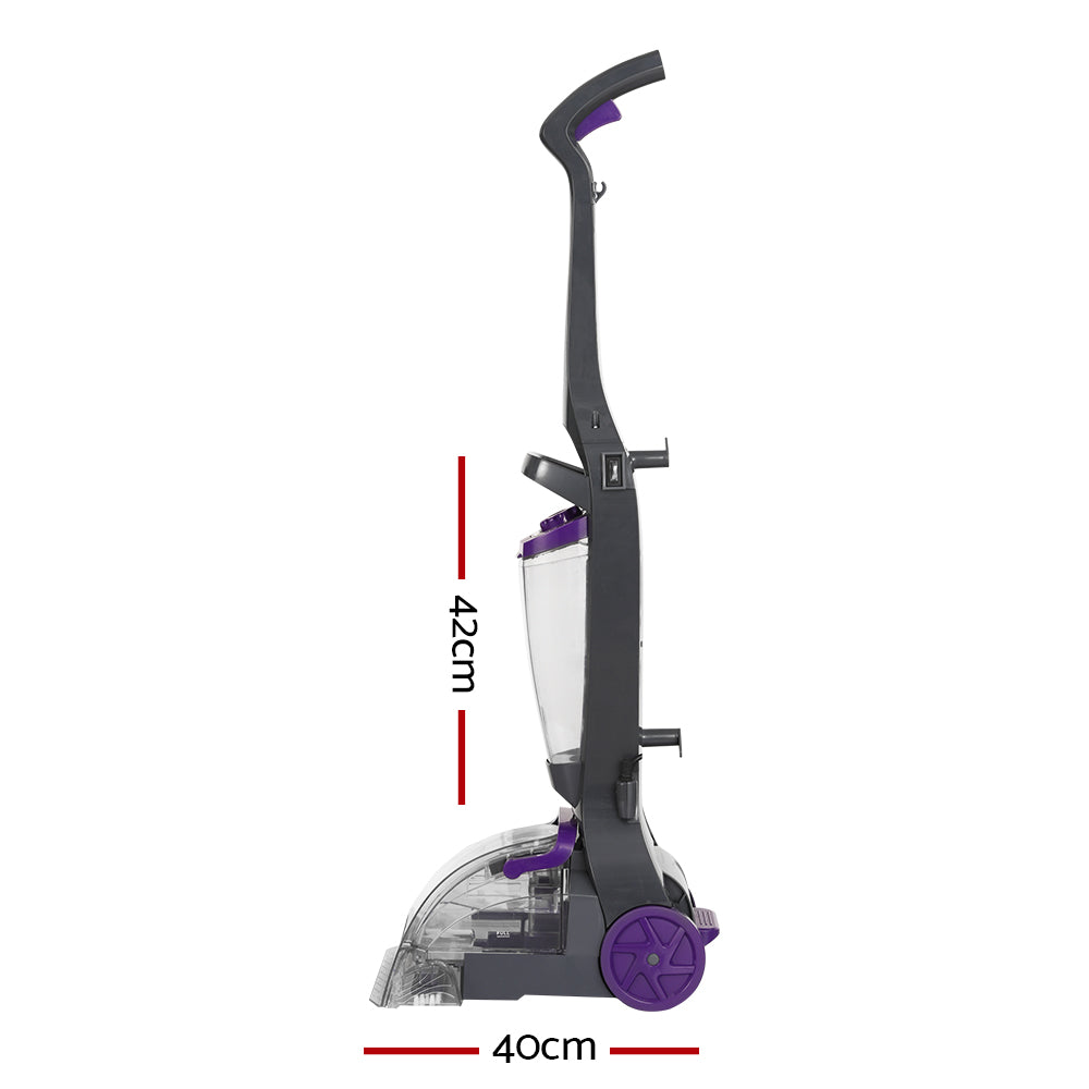 Devanti 800W Handheld Carpet Washer & Vacuum Cleaner - Powerful Deep Cleaning for Carpets, Upholstery, and Pet Hair Removal | Ideal for Home, Office, and Car Interior Cleaning